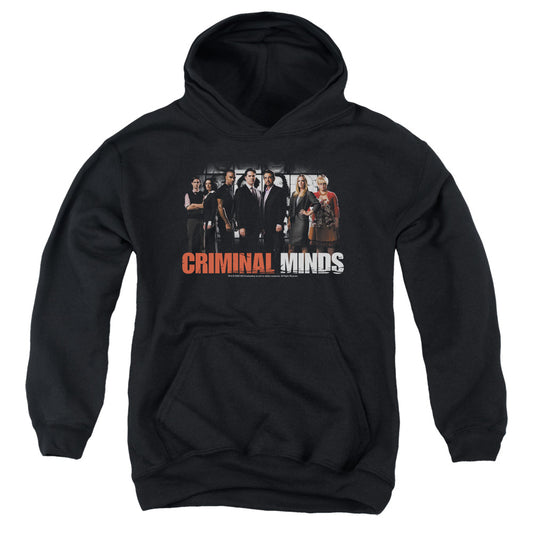 Criminal Minds the Brain Trust Kids Youth Hoodie Black Officially Licensed