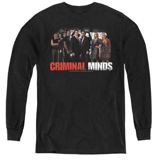 Criminal Minds the Brain Trust Long Sleeve Kids Youth T Shirt Black Officially Licensed