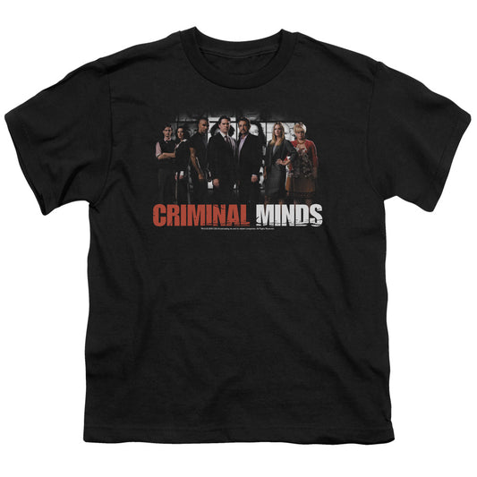 Criminal Minds the Brain Trust Kids Youth T Shirt Black Officially Licensed