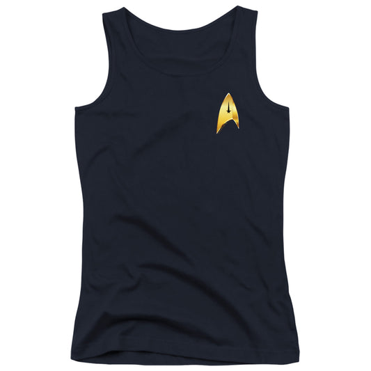 Star Trek Discovery Command Badge Womens Tank Top Shirt Navy