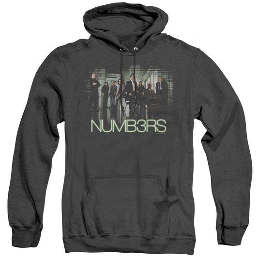 Numb3Rs Numbers Cast Mens Heather Hoodie Black Officially Licensed