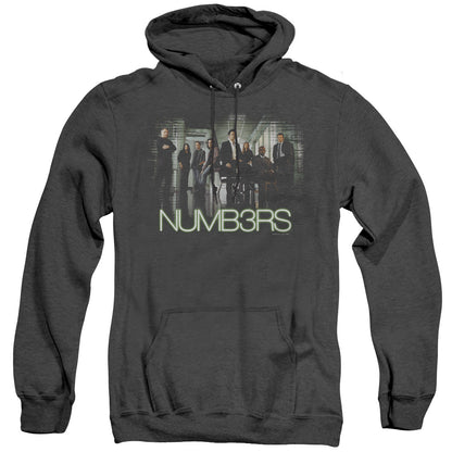 Numb3Rs Numbers Cast Mens Heather Hoodie Black Officially Licensed
