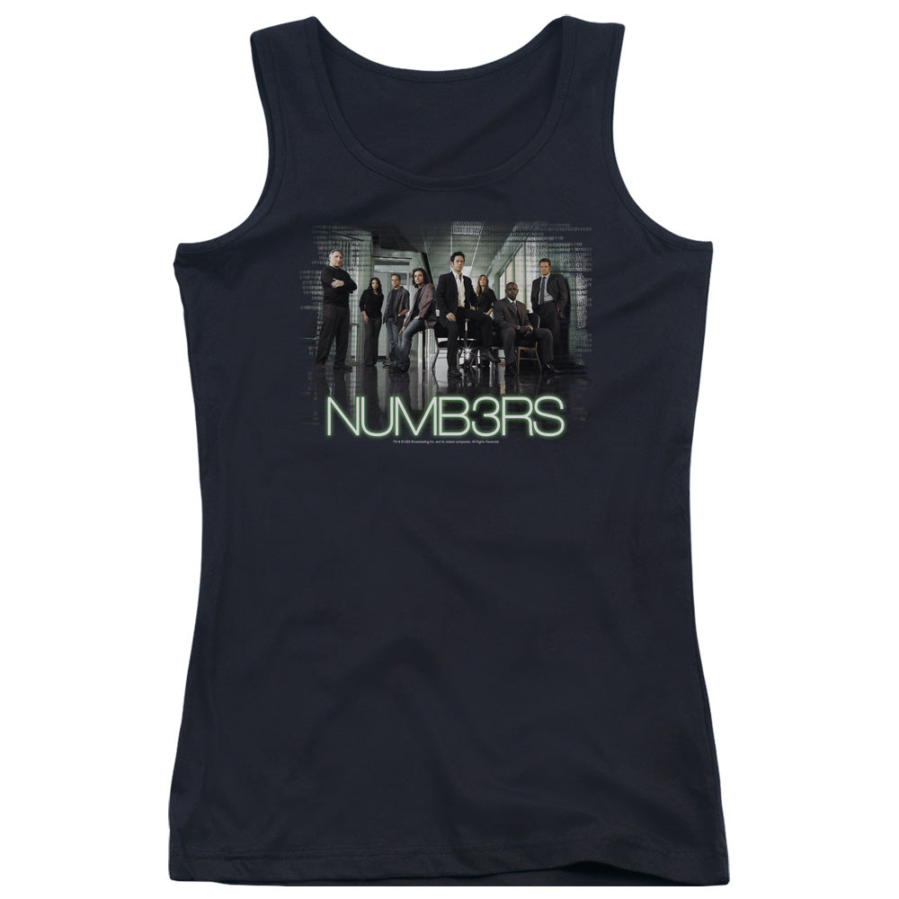 Numb3rs Numbers Cast Womens Tank Top Shirt Black