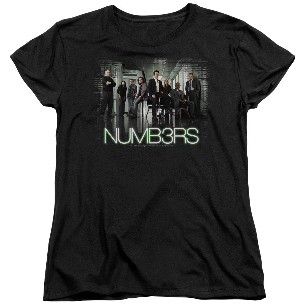 Numb3rs Numbers Cast Womens T Shirt Black Officially Licensed