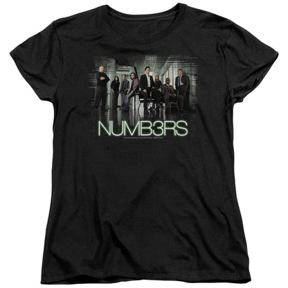 Numb3rs Numbers Cast Womens T Shirt Black Officially Licensed
