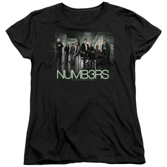 Numb3rs Numbers Cast Womens T Shirt Black Officially Licensed