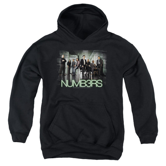 Numb3rs Numbers Cast Kids Youth Hoodie Black Officially Licensed