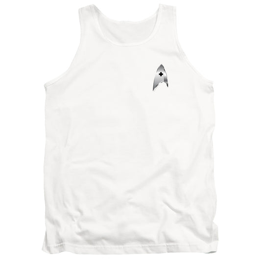 Star Trek Discovery Medical Badge Mens Tank Top Shirt White