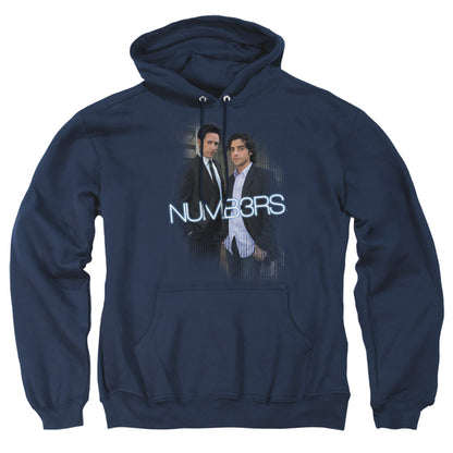 Numb3Rs Don &Amp; Charlie Mens Hoodie Navy Officially Licensed
