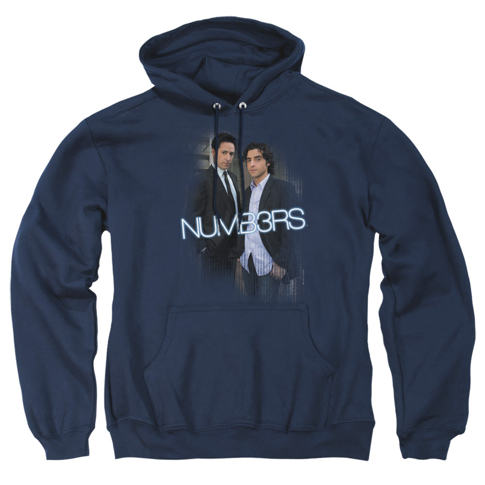 Numb3Rs Don &Amp; Charlie Mens Hoodie Navy Officially Licensed