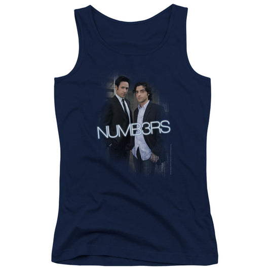 Numb3rs Don & Charlie Womens Tank Top Shirt Navy