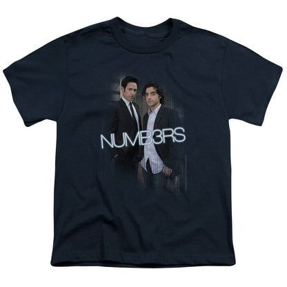 Numb3rs Don & Charlie Kids Youth T Shirt Navy Officially Licensed