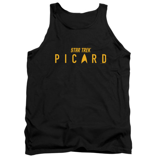 Star Trek Picard Picard Logo Mens Tank Top Shirt Black