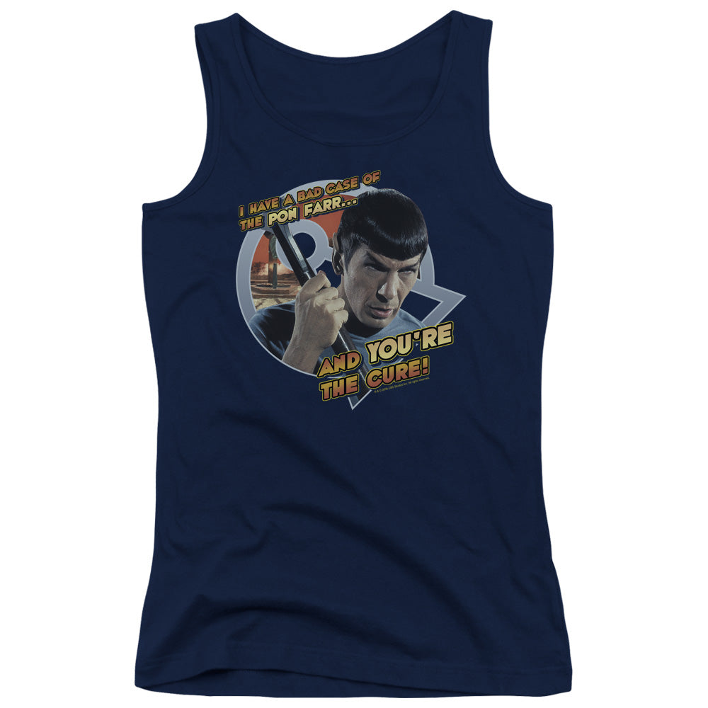 Star Trek Pon Far Womens Tank Top Shirt Navy