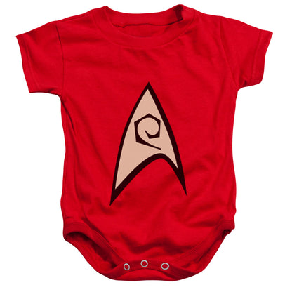 Star Trek Engineering Uniform Infant Baby Snapsuit Red