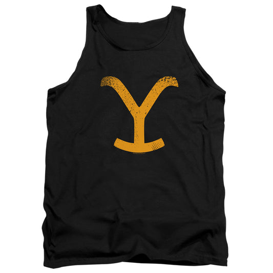 Yellowstone Large Brand Mens Tank Top Shirt Black