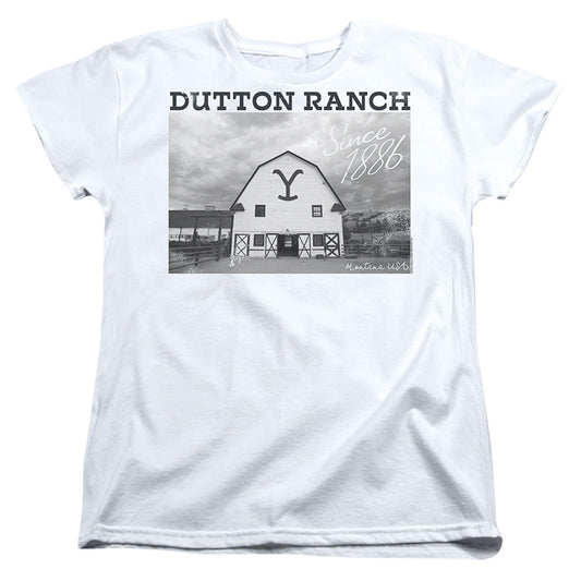 Yellowstone Dutton Barn Womens T Shirt White