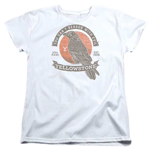 Yellowstone Evil Bird Womens T Shirt White