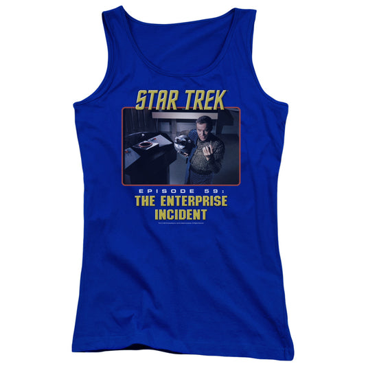 St Original the Enterprise Incident Womens Tank Top Shirt Royal Blue