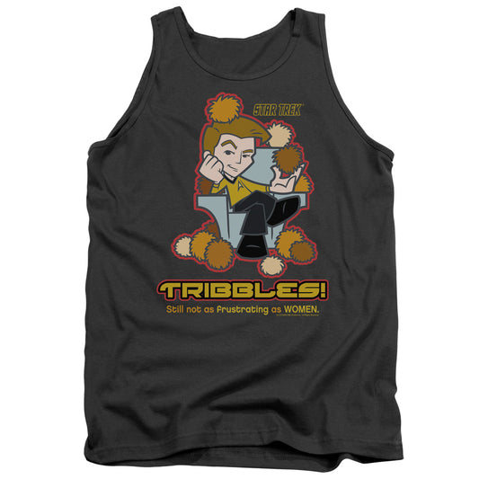 Quogs Not As Frustrating Mens Tank Top Shirt Charcoal