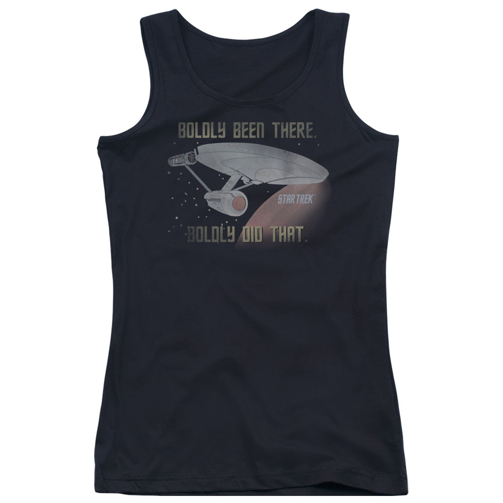 Star Trek Boldly Did That Womens Tank Top Shirt Black