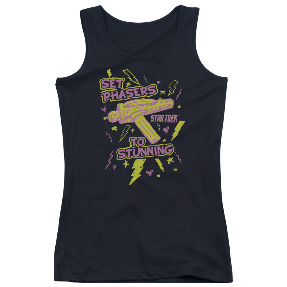 Star Trek Set Phasers Womens Tank Top Shirt Black