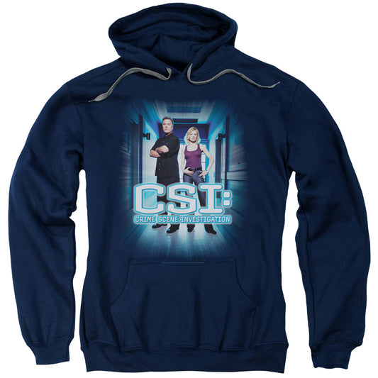 Csi Serious Business Mens Hoodie Navy Officially Licensed