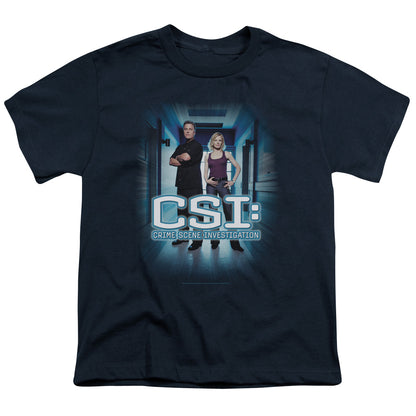 Csi Serious Business Kids Youth T Shirt Navy Officially Licensed