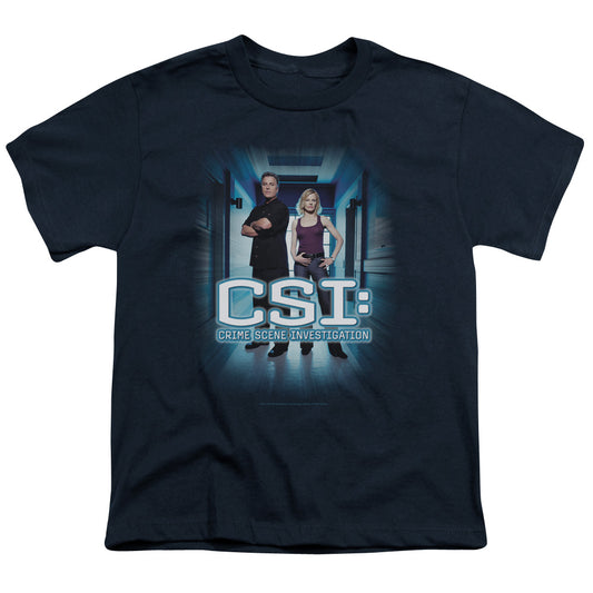 Csi Serious Business Kids Youth T Shirt Navy Officially Licensed