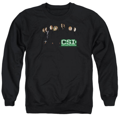 Csi Shadow Cast Mens Crewneck Sweatshirt Black Officially Licensed