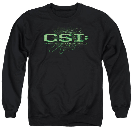 Csi Sketchy Shadow Mens Crewneck Sweatshirt Black Officially Licensed