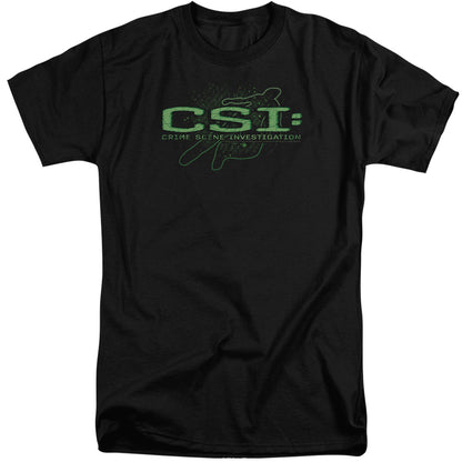 Csi Sketchy Shadow Mens Tall T Shirt Black Officially Licensed