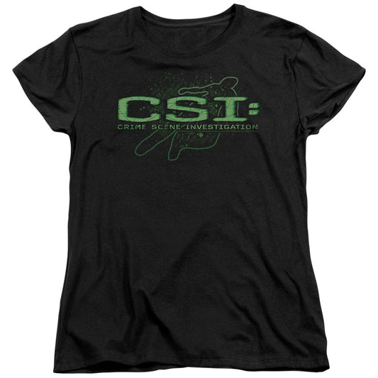 Csi Sketchy Shadow Womens T Shirt Black Officially Licensed