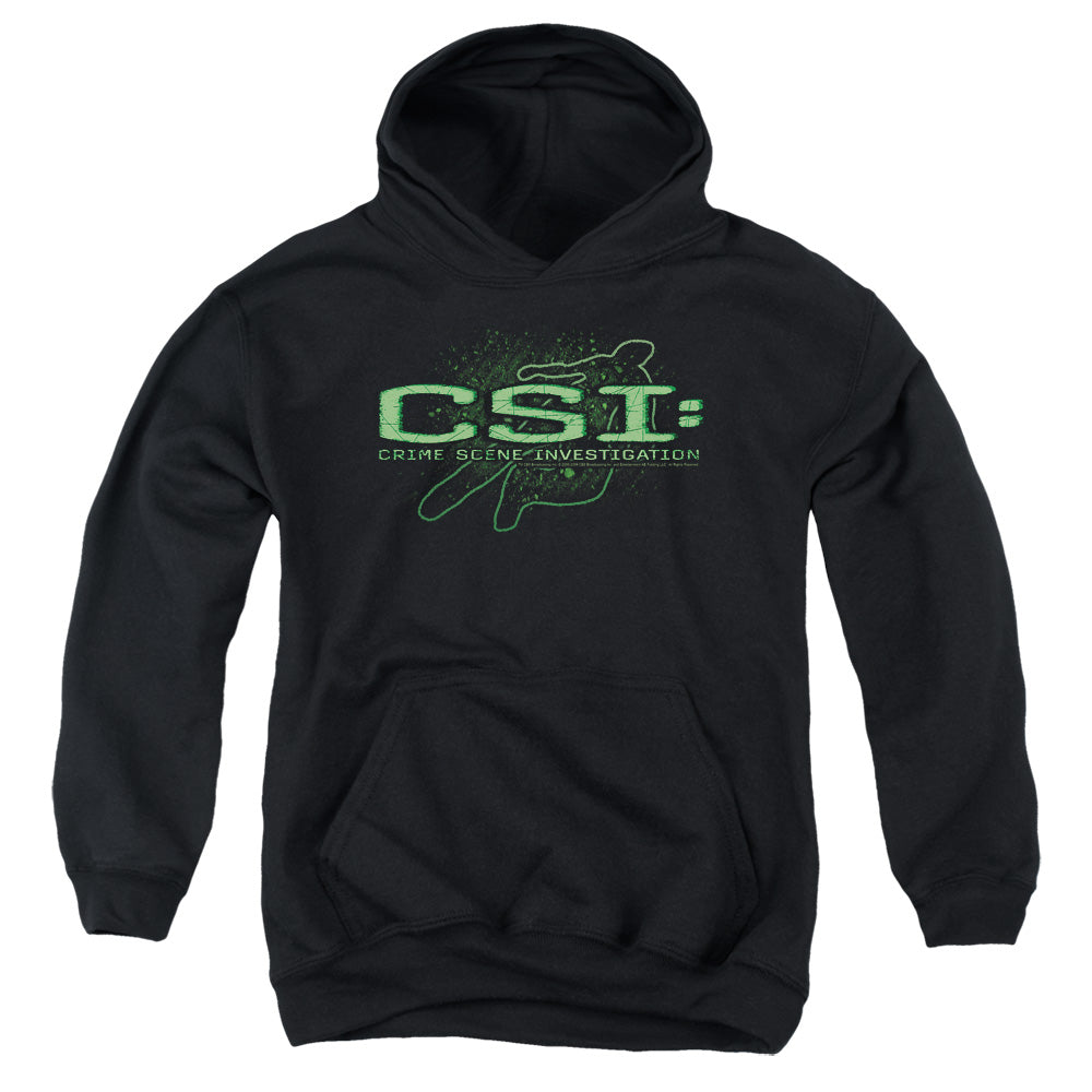 Csi Sketchy Shadow Kids Youth Hoodie Black Officially Licensed