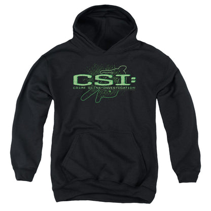 Csi Sketchy Shadow Kids Youth Hoodie Black Officially Licensed