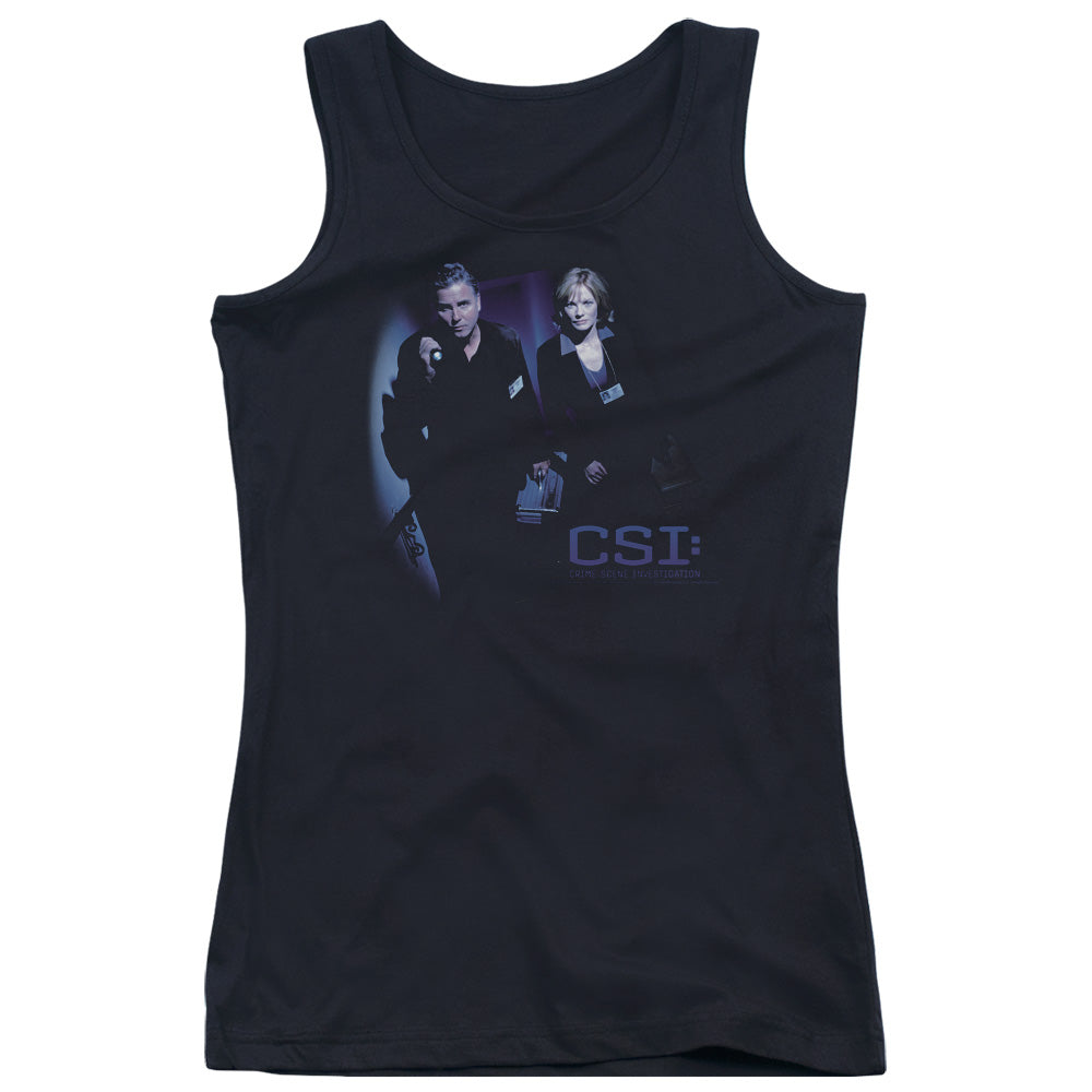 Csi at the Scene Womens Tank Top Shirt Black