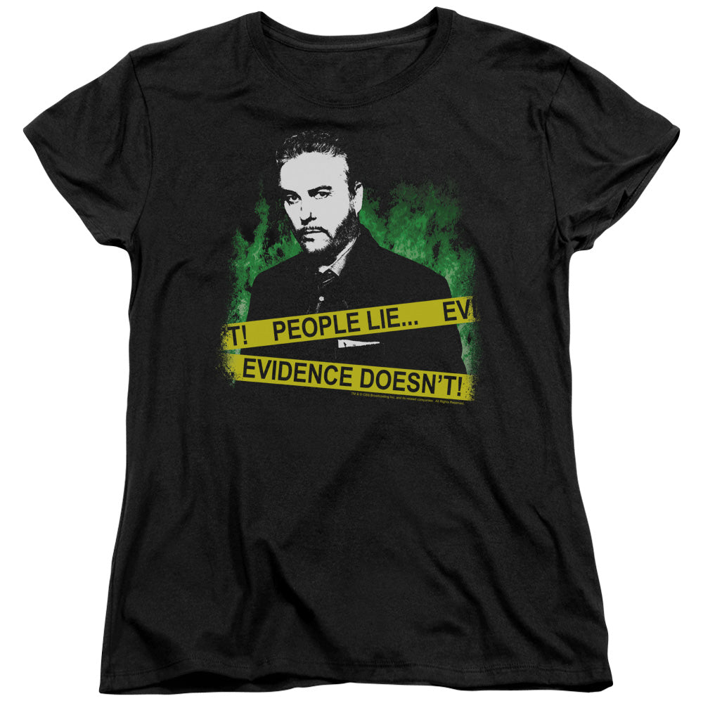 Csi People Lie Womens T Shirt Black Officially Licensed