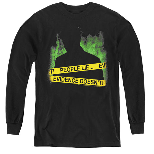 Csi People Lie Long Sleeve Kids Youth T Shirt Black Officially Licensed