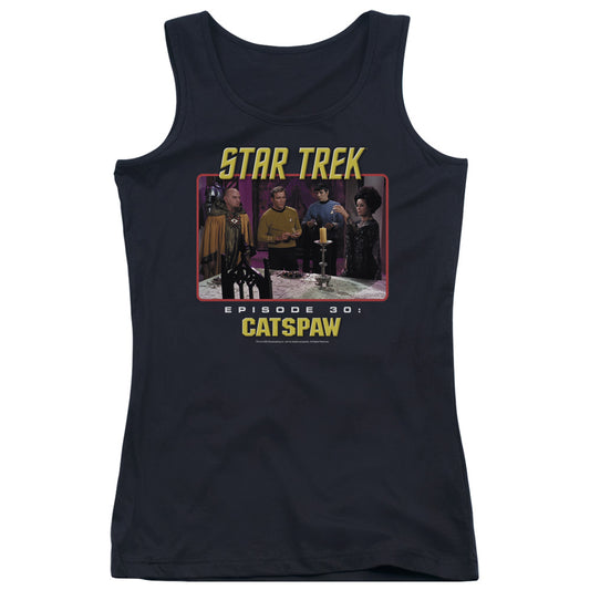 Star Trek Original Cats Paw Womens Tank Top Shirt Black