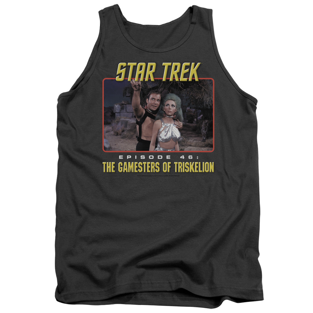 Star Trek Episode 46 Mens Tank Top Shirt Charcoal