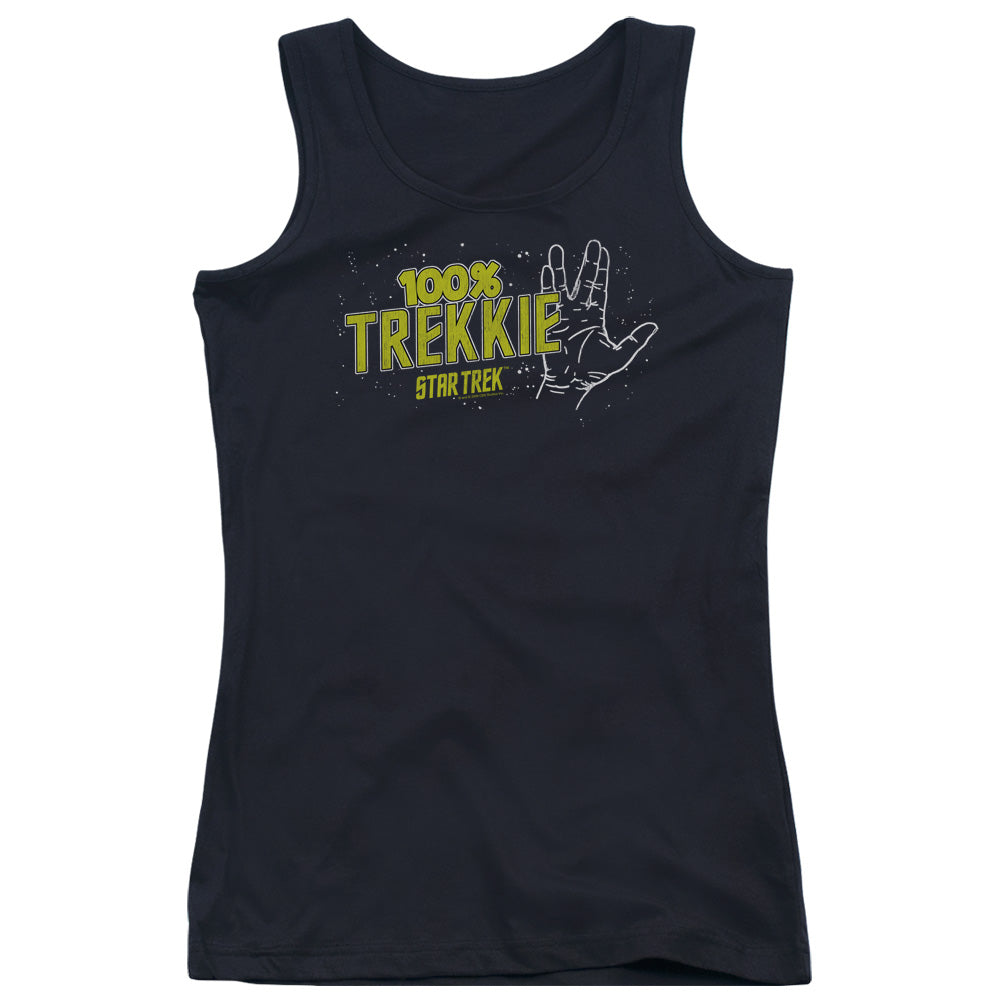 Star Trek Trekkie Womens Tank Top Shirt Black