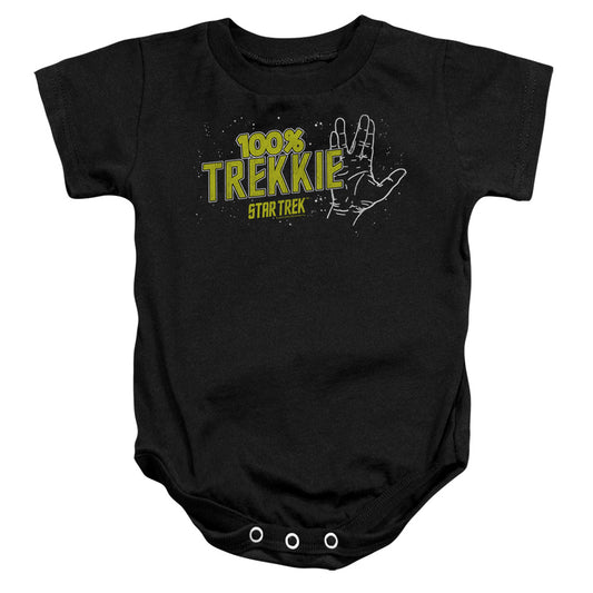 Star Trek Trekkie Infant Baby Snapsuit Black