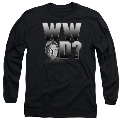 Ncis What Would Gibbs Do Mens Long Sleeve Shirt Black Officially Licensed