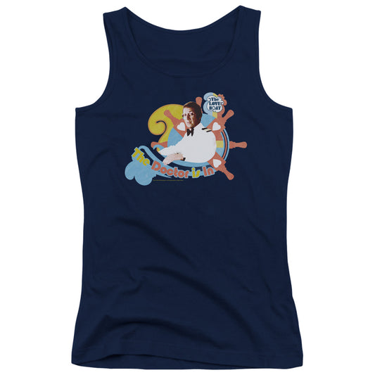 Love Boat the Doctor is in Womens Tank Top Shirt Navy