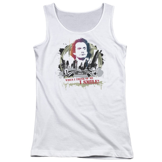 Taxi Iling Jim Womens Tank Top Shirt White