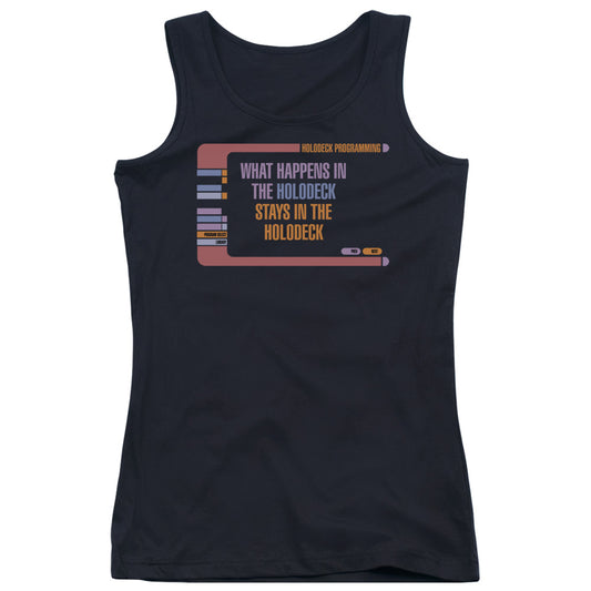 Star Trek Holodeck Secrets Womens Tank Top Shirt Black