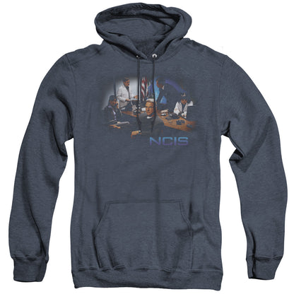 Ncis Original Cast Mens Heather Hoodie Navy Officially Licensed