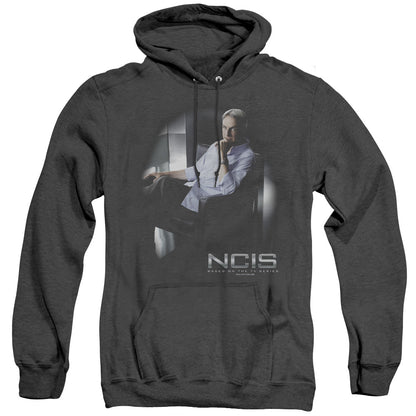 Ncis Gibbs Ponders Mens Heather Hoodie Black Officially Licensed