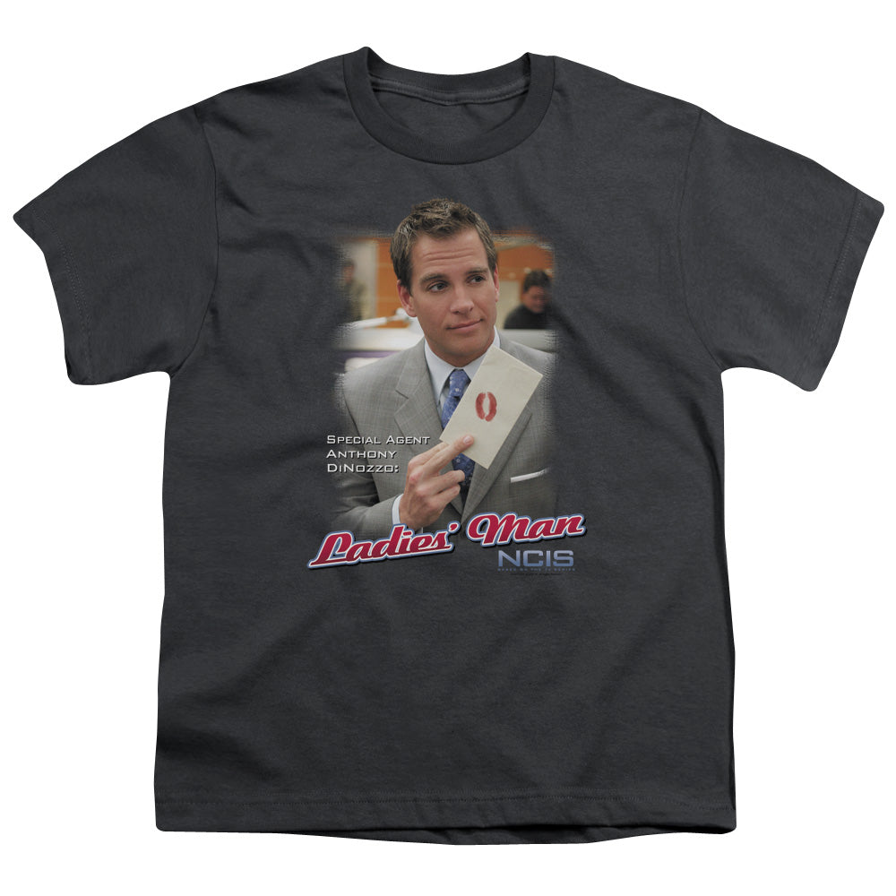Ncis Ladies Man Kids Youth T Shirt Charcoal Officially Licensed