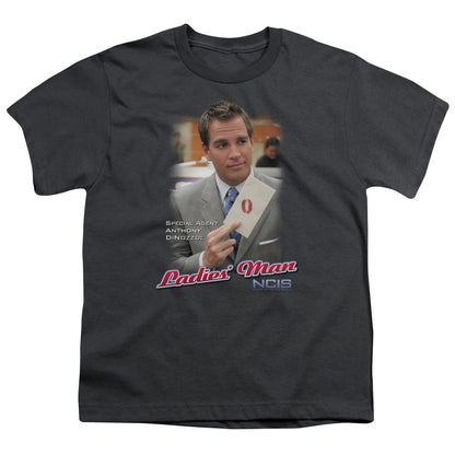 Ncis Ladies Man Kids Youth T Shirt Charcoal Officially Licensed